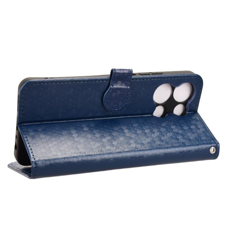 For TCL K32 5G / K33 5G Honeycomb Dot Texture Leather Phone Case