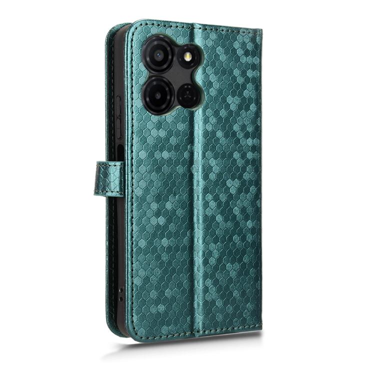 For TCL K32 5G / K33 5G Honeycomb Dot Texture Leather Phone Case