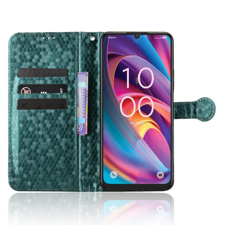 For TCL K32 5G / K33 5G Honeycomb Dot Texture Leather Phone Case