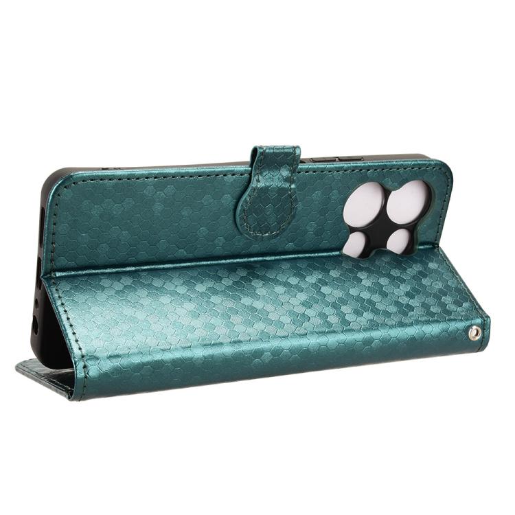 For TCL K32 5G / K33 5G Honeycomb Dot Texture Leather Phone Case