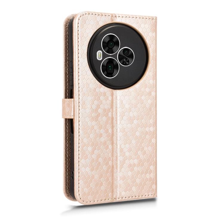 For TCL NxtPaper 60 Ultra 5G Honeycomb Dot Texture Leather Phone Case
