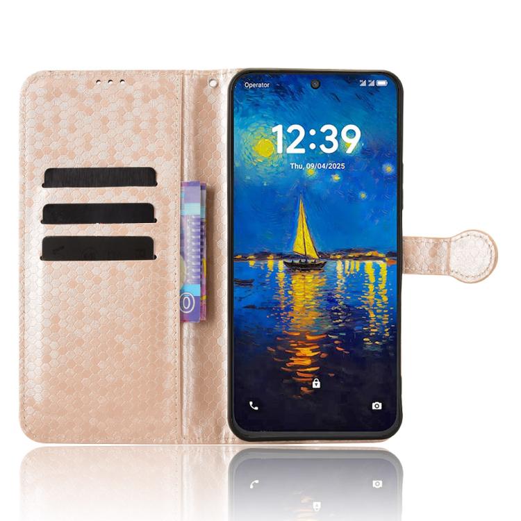 For TCL NxtPaper 60 Ultra 5G Honeycomb Dot Texture Leather Phone Case
