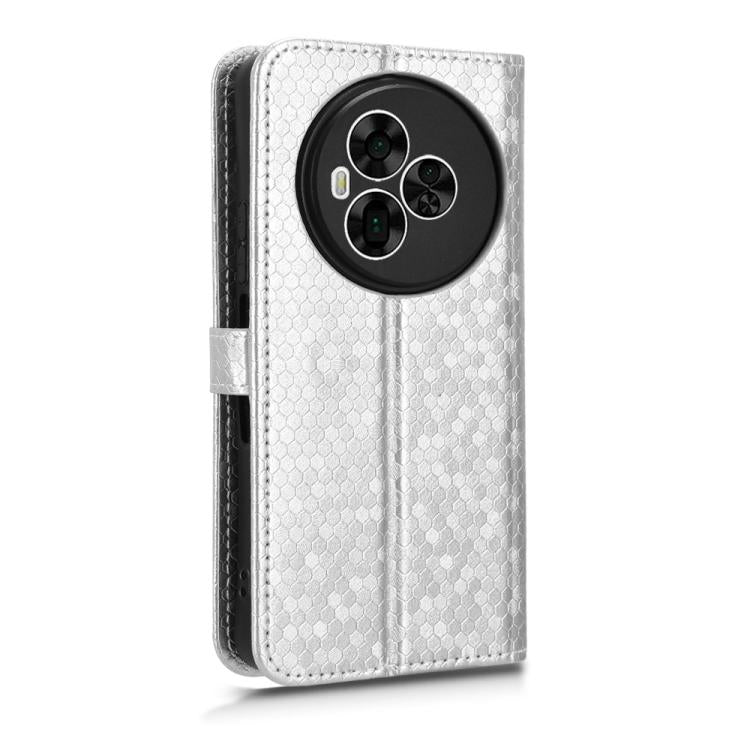 For TCL NxtPaper 60 Ultra 5G Honeycomb Dot Texture Leather Phone Case