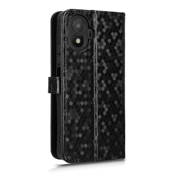 For TCL K70 SE Honeycomb Dot Texture Leather Phone Case