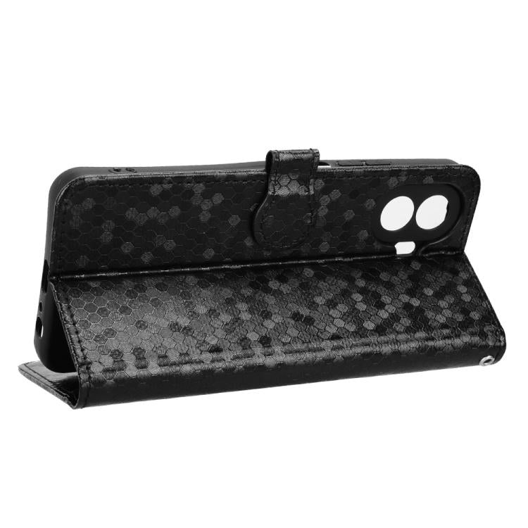 For TCL K70 SE Honeycomb Dot Texture Leather Phone Case