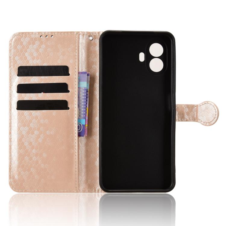 For TCL K70 SE Honeycomb Dot Texture Leather Phone Case