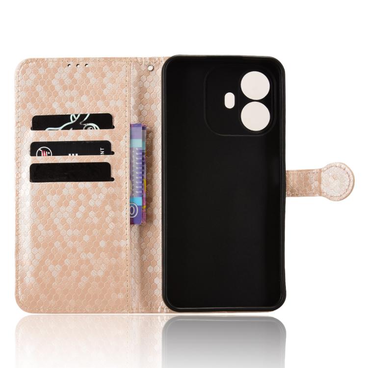 For TCL K70 Power 4G / K70 4G Honeycomb Dot Texture Leather Phone Case