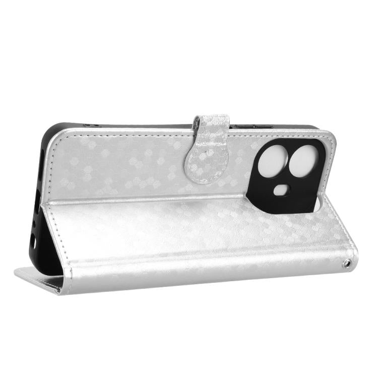 For TCL K70 Power 4G / K70 4G Honeycomb Dot Texture Leather Phone Case