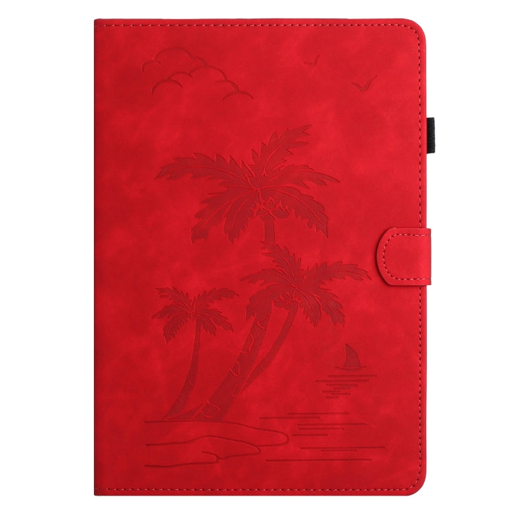 For iPad Pro 11 2025 / 2024 Coconut Tree Embossed Smart Leather Tablet Case