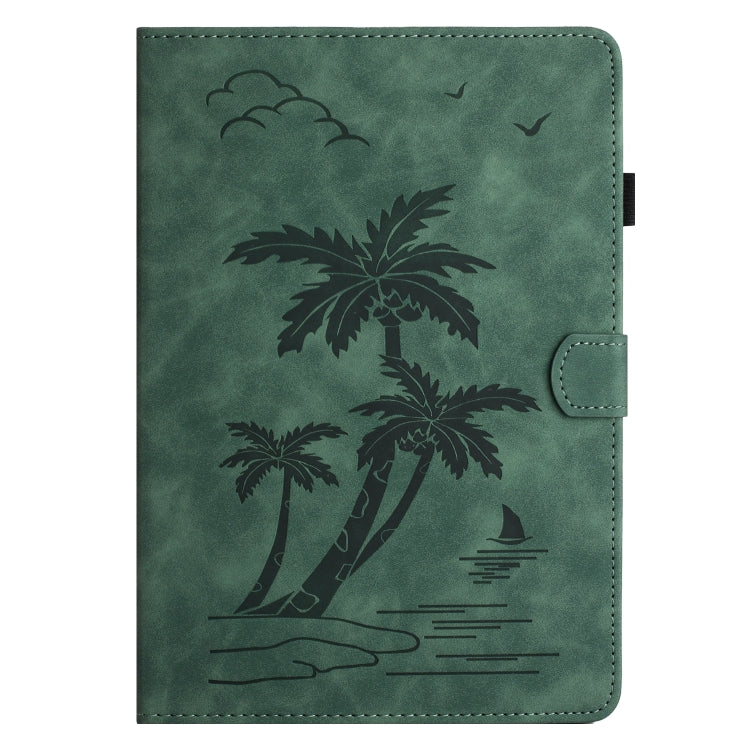 For iPad Pro 11 2025 / 2024 Coconut Tree Embossed Smart Leather Tablet Case