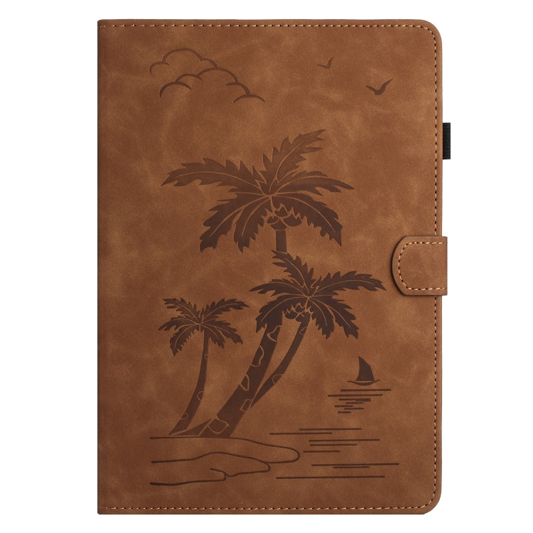 For iPad Pro 11 2025 / 2024 Coconut Tree Embossed Smart Leather Tablet Case