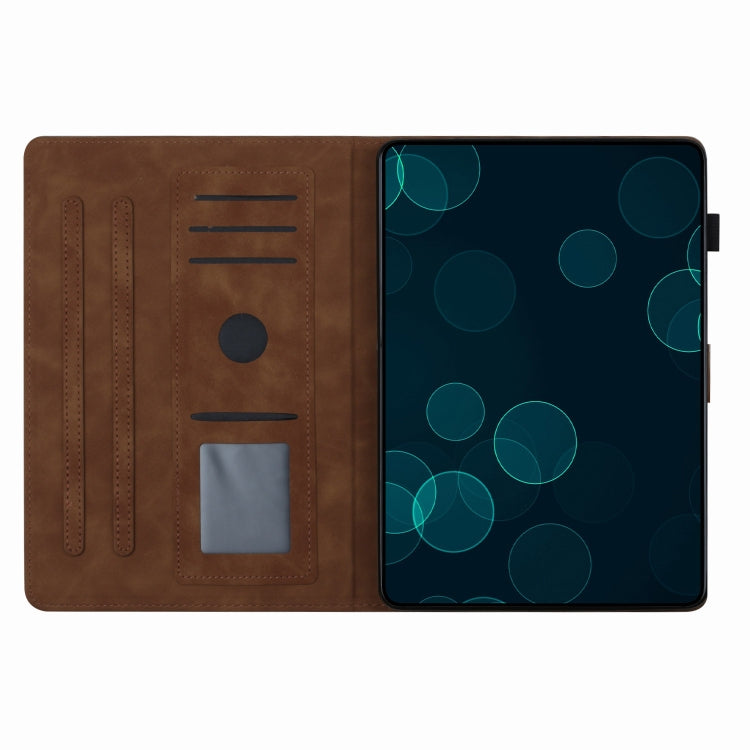 For iPad Pro 11 2025 / 2024 Coconut Tree Embossed Smart Leather Tablet Case