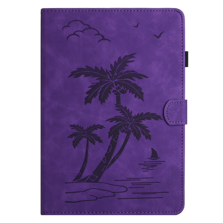 For iPad Pro 11 2025 / 2024 Coconut Tree Embossed Smart Leather Tablet Case