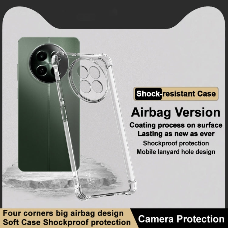 For Realme 12 5G/12x 5G Global imak Shockproof Airbag TPU Phone Case - Transparent