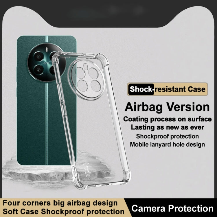 For Realme 12+ 5G/Narzo 70 Pro 5G imak Shockproof Airbag TPU Phone Case - Transparent