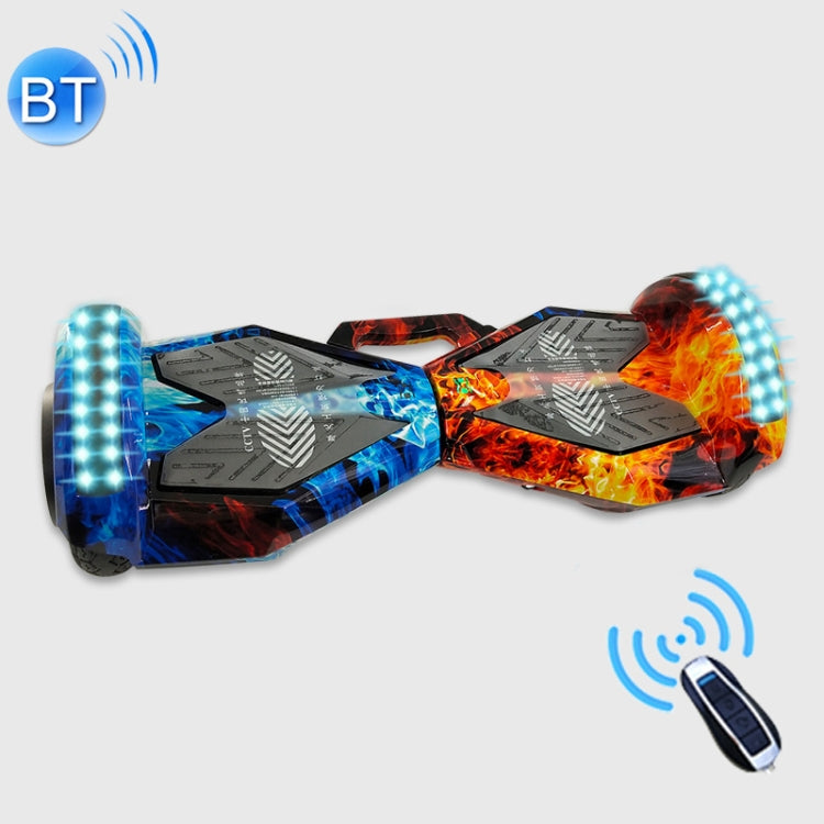 YX-JG8231 Bluetooth Marquee Light Smart Electric Balance Car Scooter for Children and Adult, with Luminous Wheel Tires & LED Spotlight & Handle, Support Bluetooth Music & Remote Control