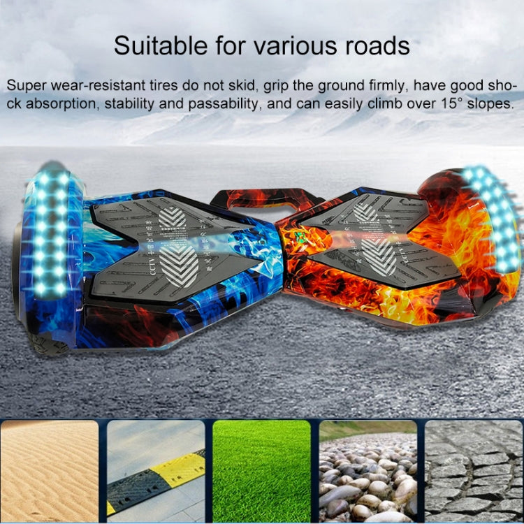 YX-JG8231 Bluetooth Marquee Light Smart Electric Balance Car Scooter for Children and Adult, with Luminous Wheel Tires & LED Spotlight & Handle, Support Bluetooth Music & Remote Control
