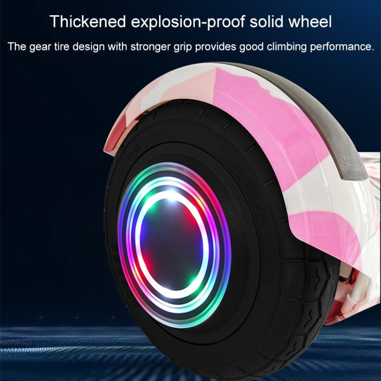 YX-JG8231 Bluetooth Marquee Light Smart Electric Balance Car Scooter for Children and Adult, with Luminous Wheel Tires & LED Spotlight & Handle, Support Bluetooth Music & Remote Control