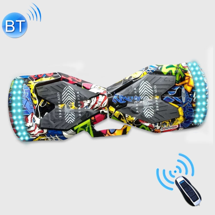 YX-JG8231 Bluetooth Marquee Light Smart Electric Balance Car Scooter for Children and Adult, with Luminous Wheel Tires & LED Spotlight & Handle, Support Bluetooth Music & Remote Control