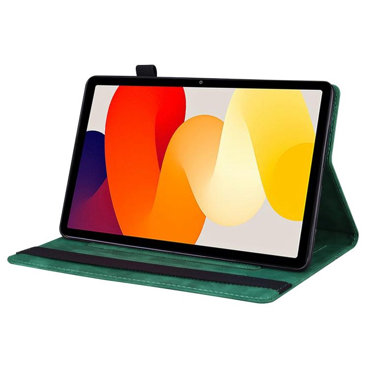 For Xiaomi Redmi K Pad Splicing Shockproof Leather Tablet Case