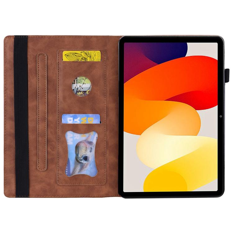 For Xiaomi Redmi K Pad Splicing Shockproof Leather Tablet Case
