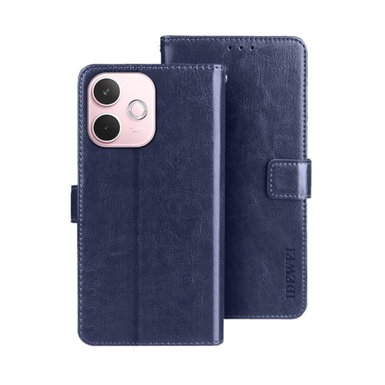 For OPPO A5 Pro 5G Global idewei Crazy Horse Texture Leather Phone Case