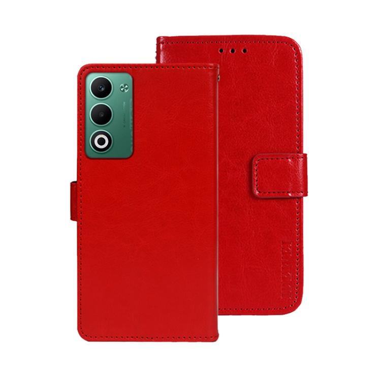 For OPPO A5 5G idewei Crazy Horse Texture Leather Phone Case