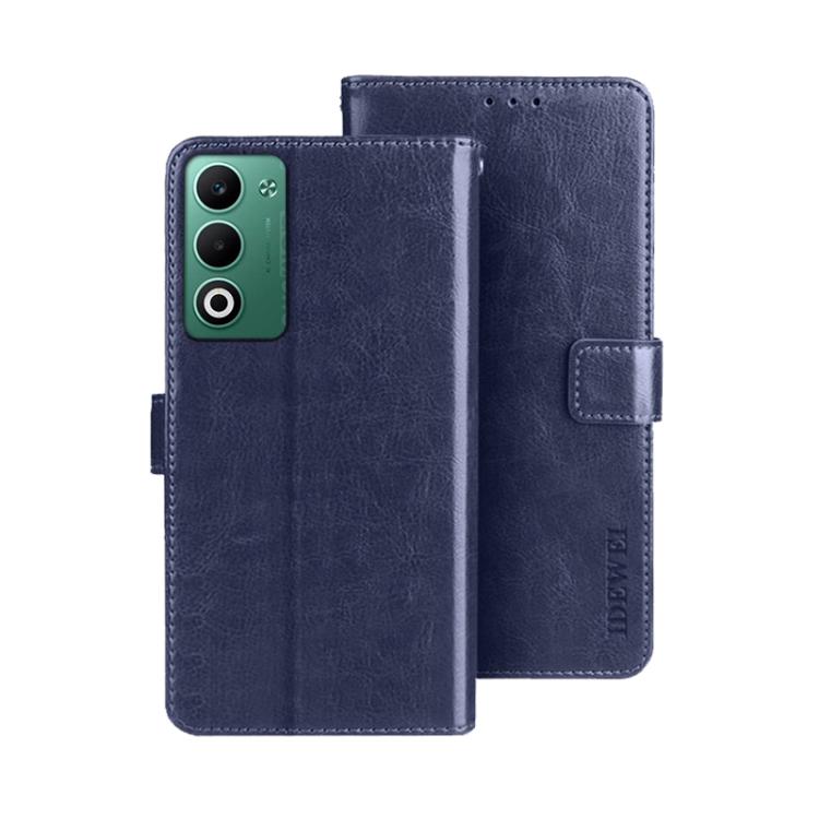 For OPPO A5 5G idewei Crazy Horse Texture Leather Phone Case