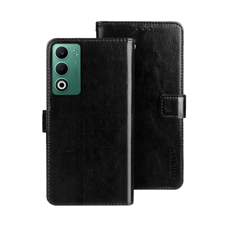 For OPPO A5 5G idewei Crazy Horse Texture Leather Phone Case