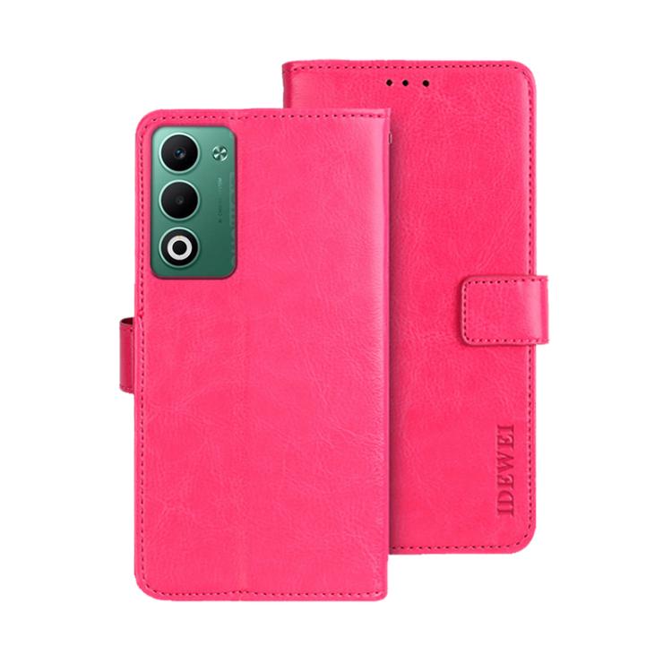 For OPPO A5 5G idewei Crazy Horse Texture Leather Phone Case