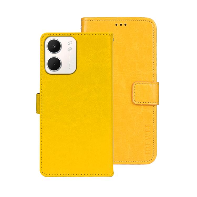 For OPPO A5x idewei Crazy Horse Texture Leather Phone Case