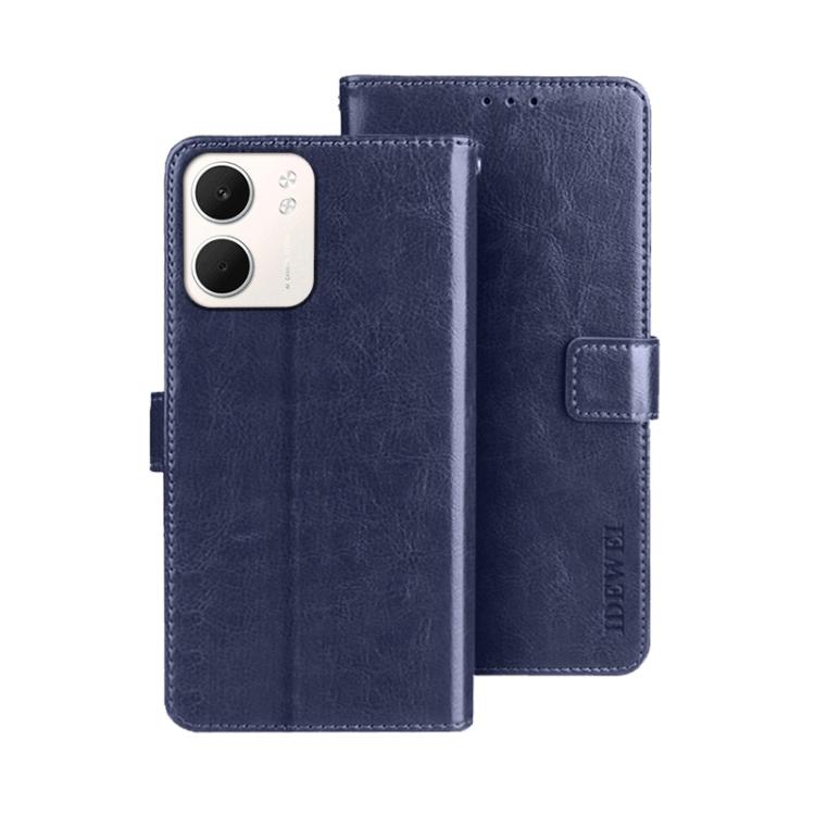 For OPPO A5x idewei Crazy Horse Texture Leather Phone Case