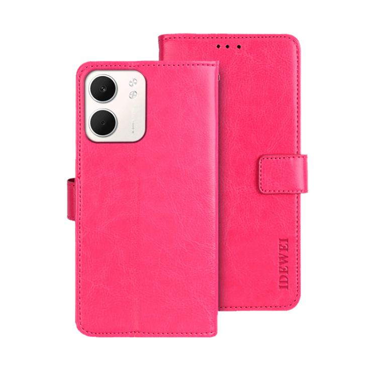For OPPO A5x idewei Crazy Horse Texture Leather Phone Case