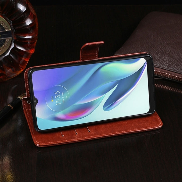 For OPPO Reno14 5G idewei Crazy Horse Texture Leather Phone Case