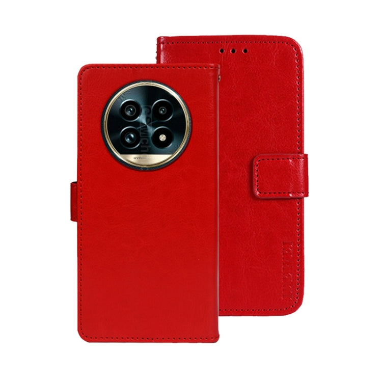 For Realme 13 Pro+ 5G idewei Crazy Horse Texture Leather Phone Case