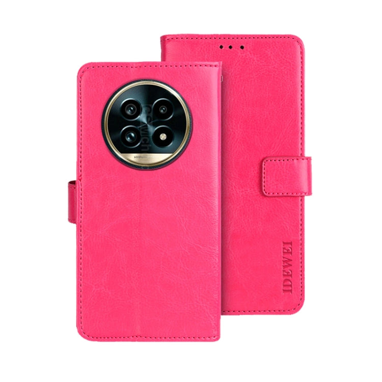 For Realme 13 Pro+ 5G idewei Crazy Horse Texture Leather Phone Case