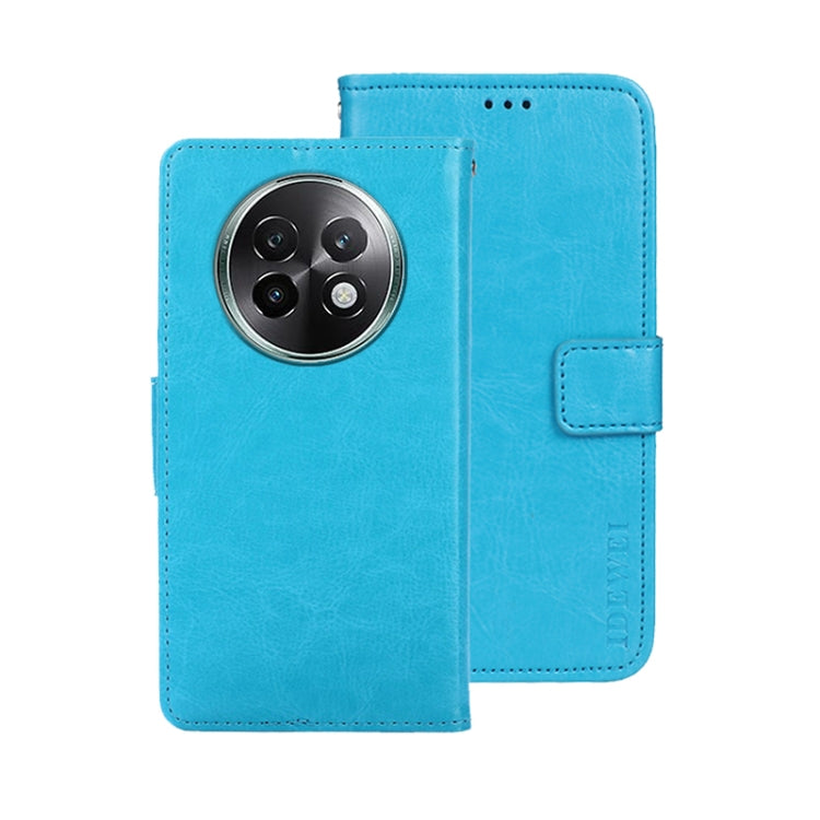 For Realme 13+ 5G idewei Crazy Horse Texture Leather Phone Case