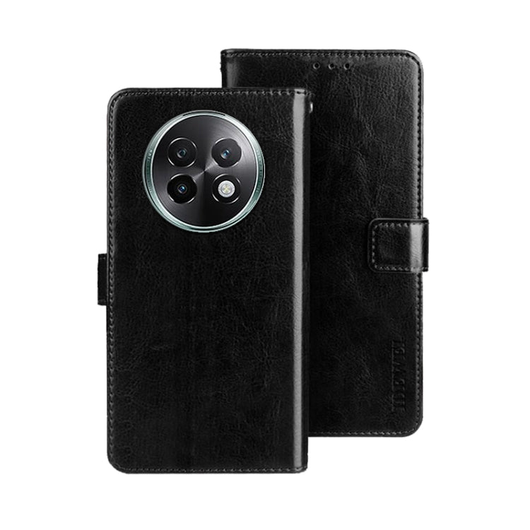 For Realme 13+ 5G idewei Crazy Horse Texture Leather Phone Case