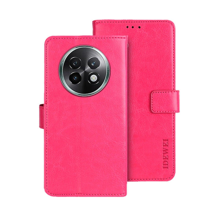 For Realme 13+ 5G idewei Crazy Horse Texture Leather Phone Case