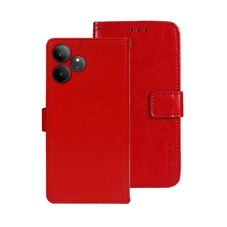 For Realme GT 6 5G Taiwan, China idewei Crazy Horse Texture Leather Phone Case