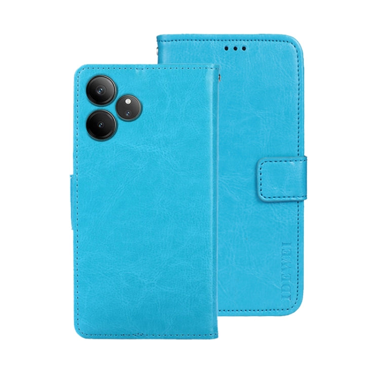 For Realme GT 6 5G Taiwan, China idewei Crazy Horse Texture Leather Phone Case