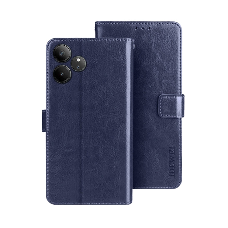 For Realme GT 6 5G Taiwan, China idewei Crazy Horse Texture Leather Phone Case