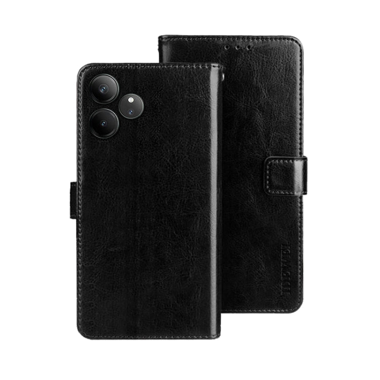 For Realme GT 6 5G Taiwan, China idewei Crazy Horse Texture Leather Phone Case