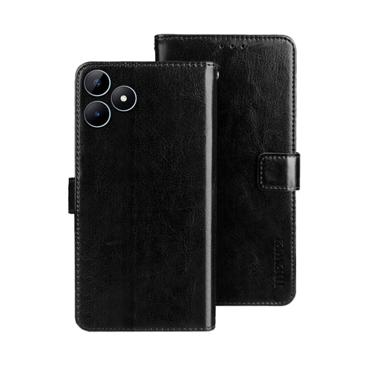 For Realme Note 50 idewei Crazy Horse Texture Leather Phone Case