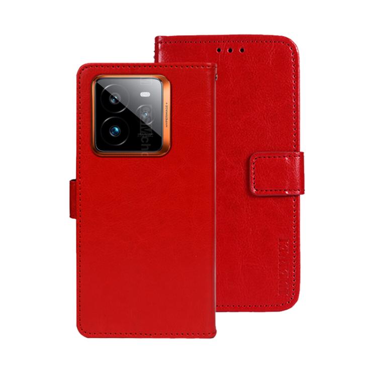 For Realme GT 7 Pro idewei Crazy Horse Texture Leather Phone Case