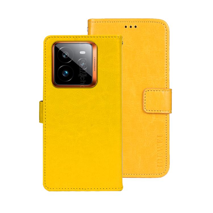 For Realme GT 7 Pro idewei Crazy Horse Texture Leather Phone Case