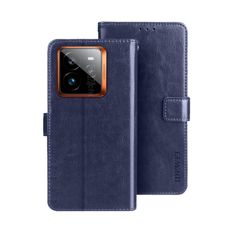 For Realme GT 7 Pro idewei Crazy Horse Texture Leather Phone Case
