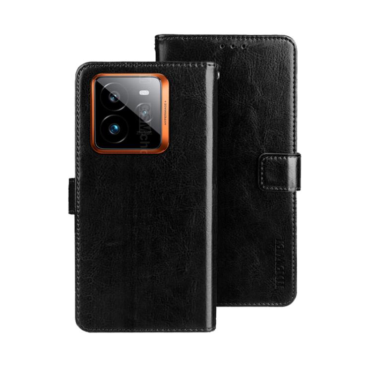 For Realme GT 7 Pro idewei Crazy Horse Texture Leather Phone Case