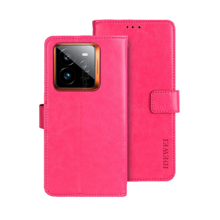 For Realme GT 7 Pro idewei Crazy Horse Texture Leather Phone Case