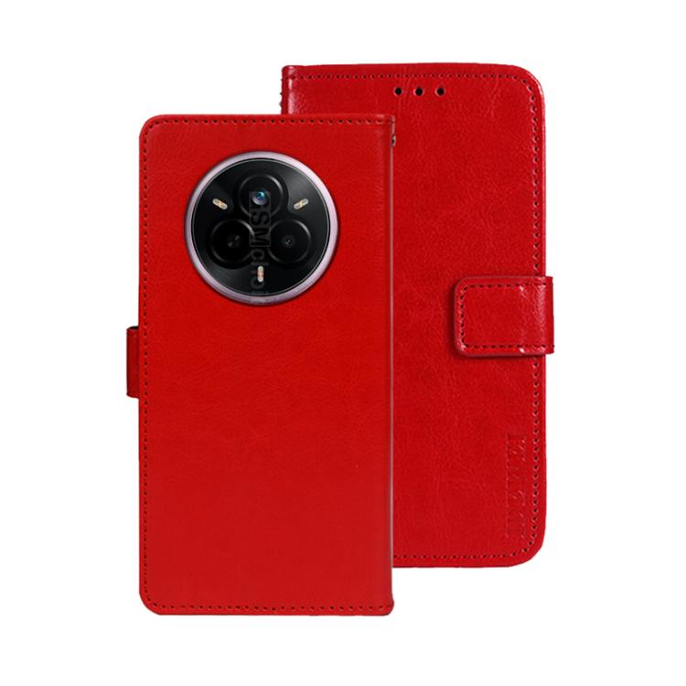 For Realme 14 Pro 5G idewei Crazy Horse Texture Leather Phone Case